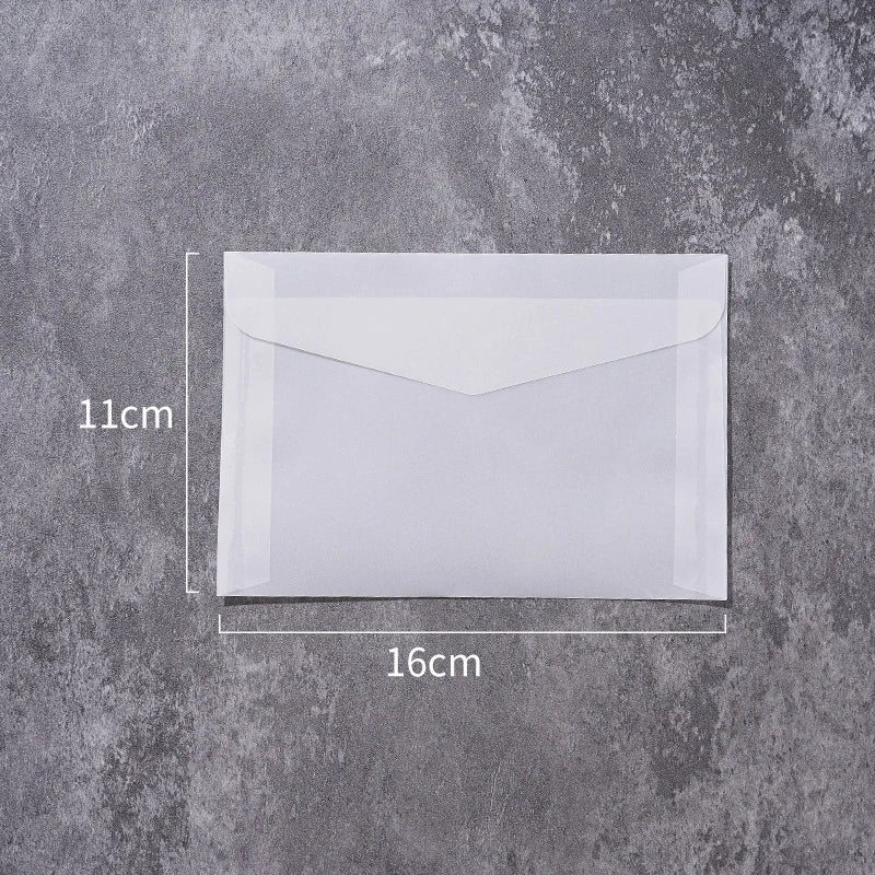 Minimalist Translucent Vellum Envelopes