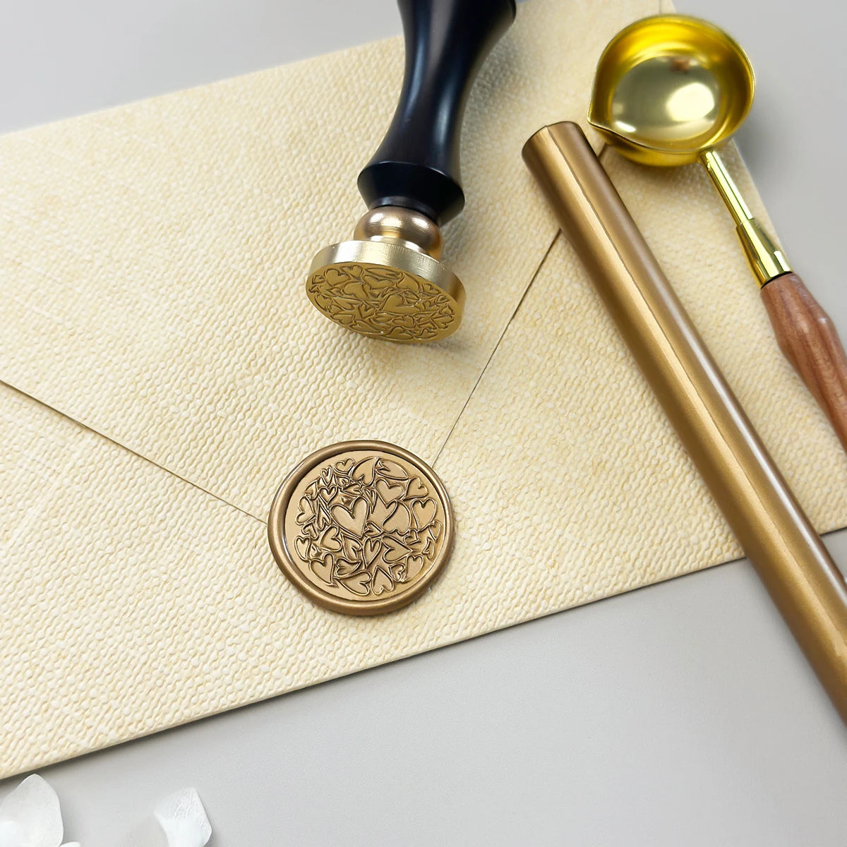 Line Art Heart Wax Seal Stamp