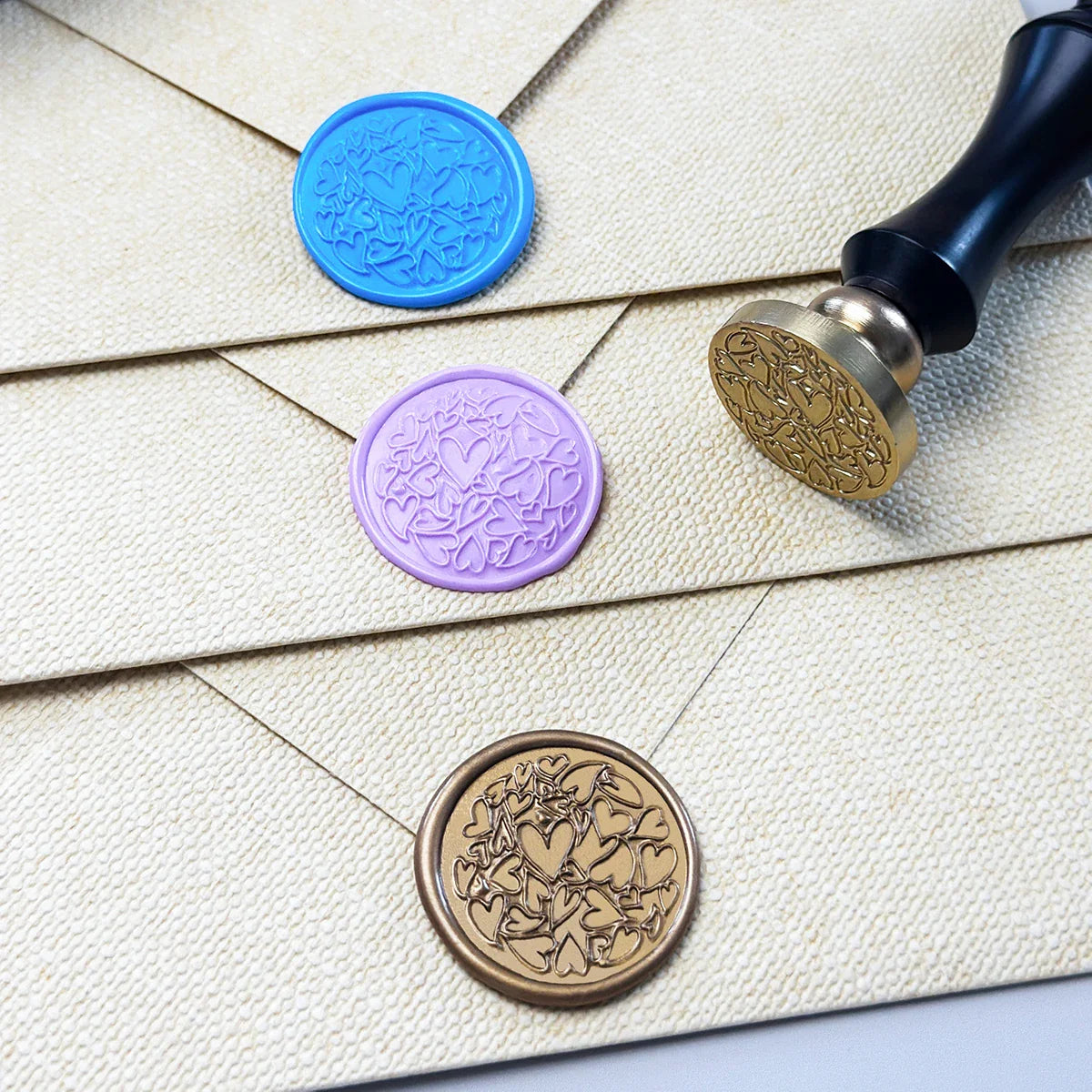 Line Art Heart Wax Seal Stamp