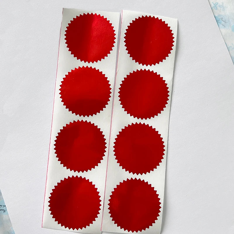 Gold Embosser Seal Stickers& More Colors Available