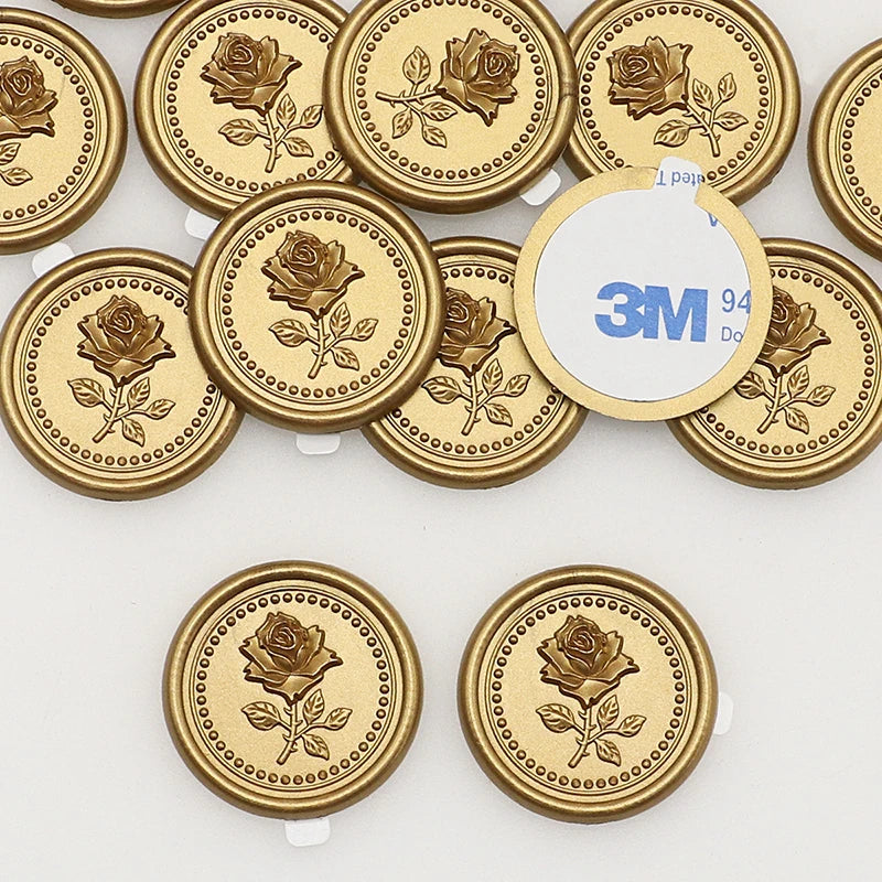 Pre-Designed  Self-Adhesive Wax Seal Stickers