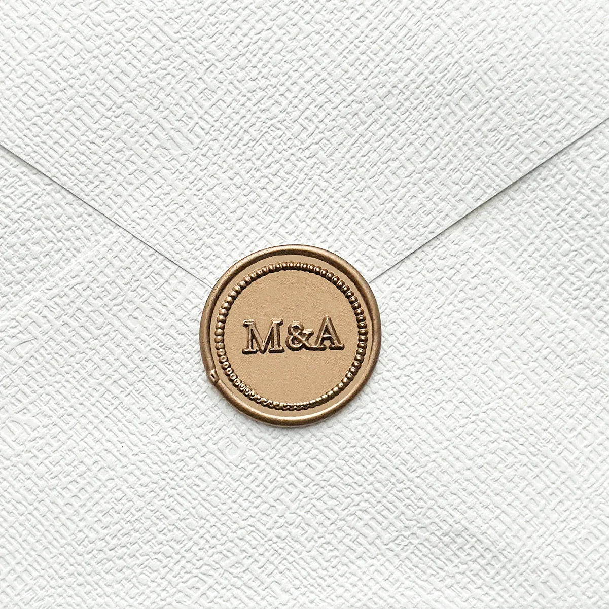 Custom Classique Border Monogram Wax Seal Stamp