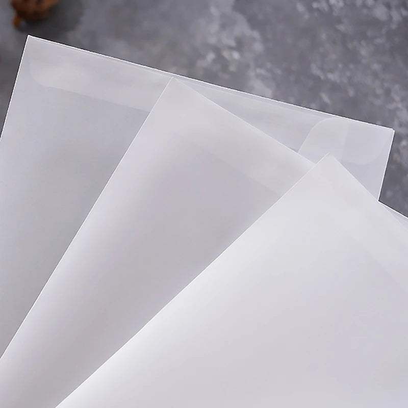 Minimalist Translucent Vellum Envelopes