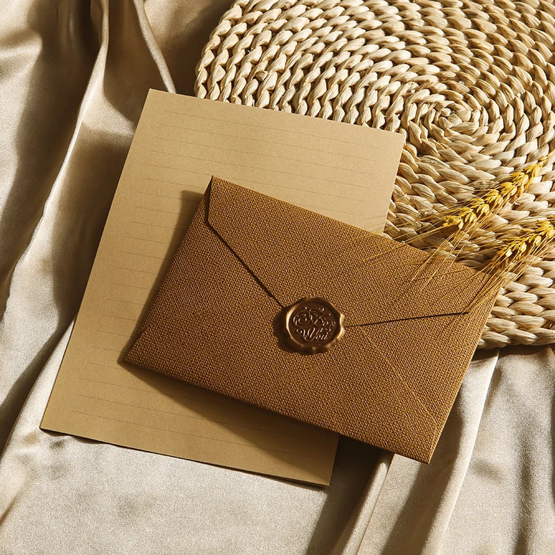 Linen Texture Kraft Envelopes