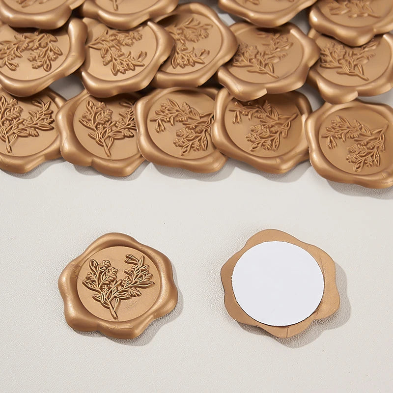 Pre-Designed  Self-Adhesive Wax Seal Stickers
