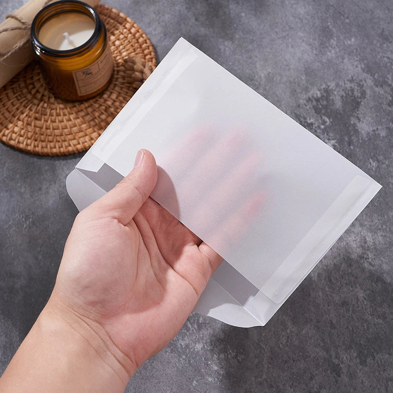 Minimalist Translucent Vellum Envelopes