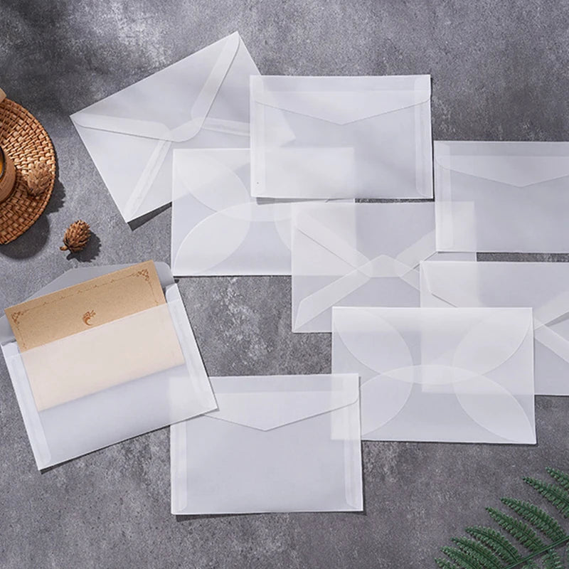 Minimalist Translucent Vellum Envelopes