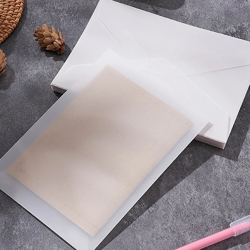 Minimalist Translucent Vellum Envelopes