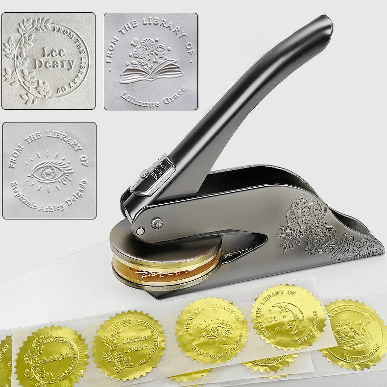 Custom Book Embosser | Personalized Seal Stamp Embosser
