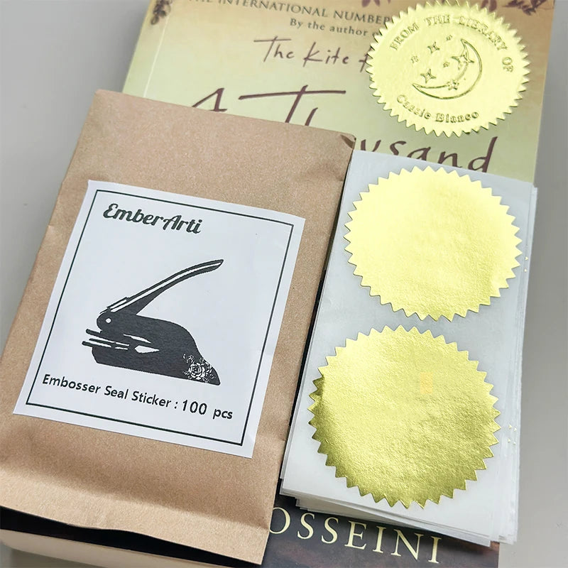 Gold Embosser Seal Stickers