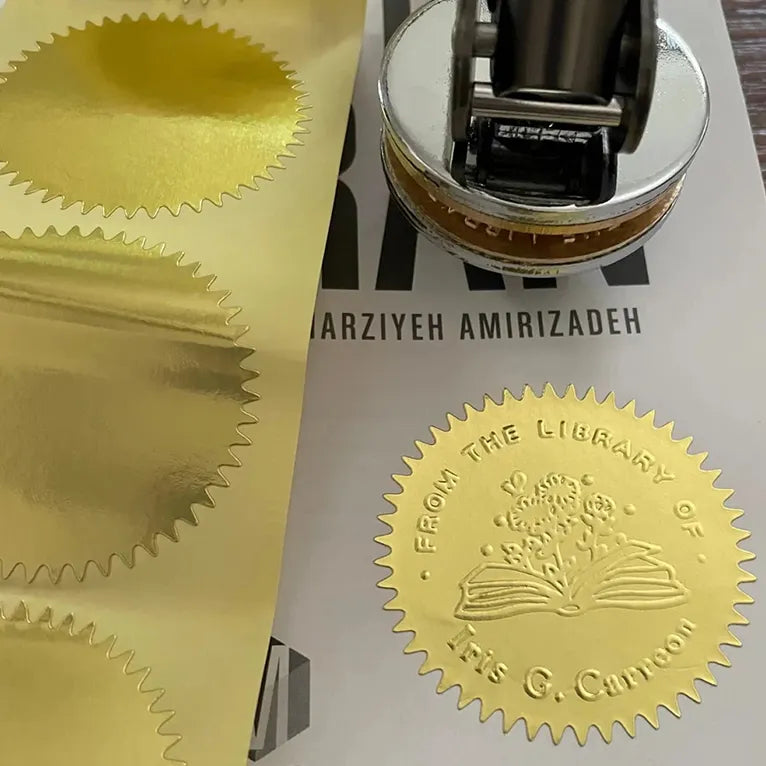 Gold Embosser Seal Stickers