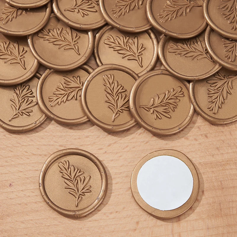 Pre-Designed  Self-Adhesive Wax Seal Stickers