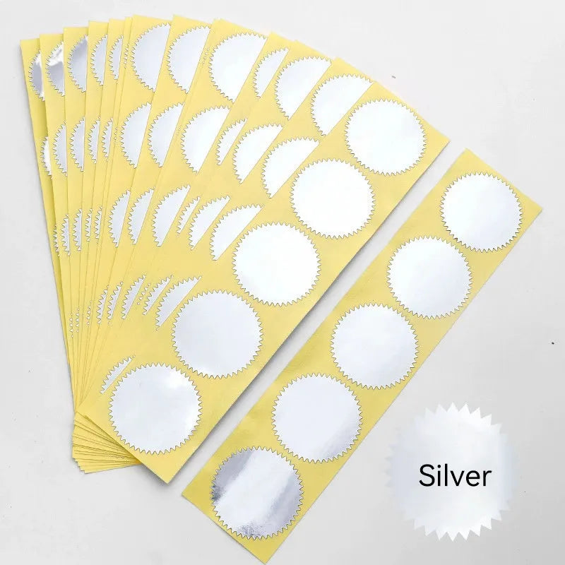 Gold Embosser Seal Stickers