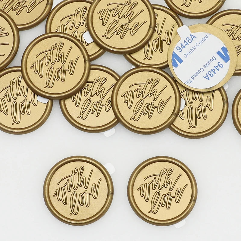 Pre-Designed  Self-Adhesive Wax Seal Stickers